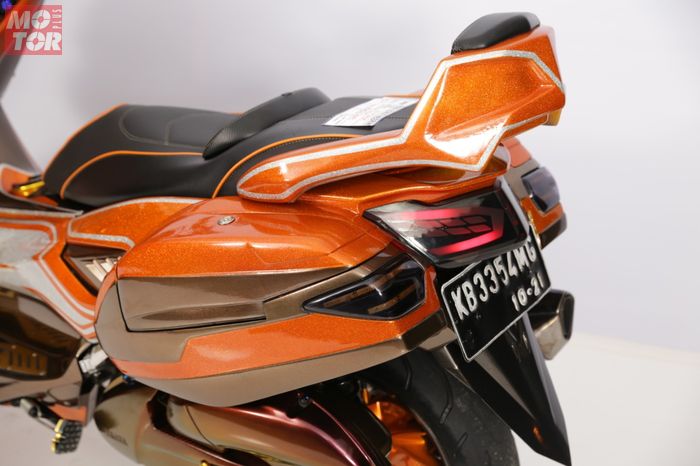 Modifikasi Motor Yamaha NMAX Kekar Atas Sampai Bawah, Tampilan Makin