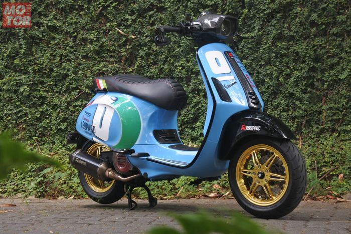 Modifikasi Vespa Sprint Hedon Rp 150 Juta Pakai Motif Helm Motogp Semua Halaman Motorplus