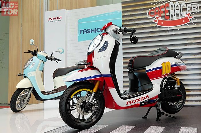 All New Honda Scoopy 2020 Modifikasi Cafe Racer, Kaki-kaki ...