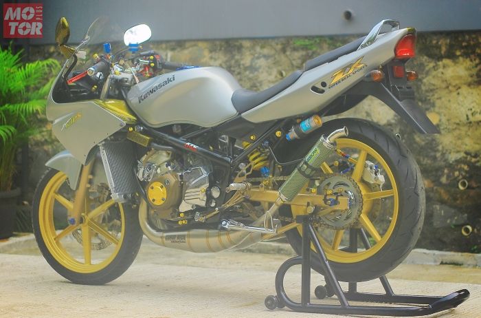 Modifikasi Kawasaki Ninja 150 R Jadi 2 Silinder 300 Cc, Detailnya Top