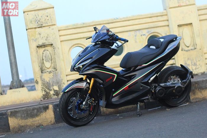 Modifikasi Mahal Yamaha Aerox Pakai Lampu Belakang Ducati Diavel Seharga Rp 6 Jutaan Motorplus Online Com