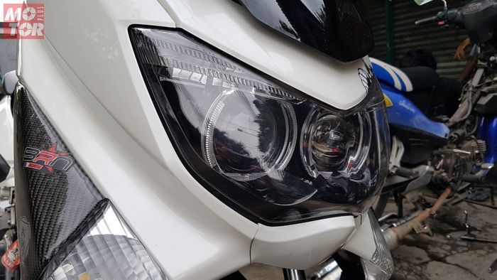Wuih Enggak Sampai Sejuta Lampu Projektor Bisa Terpasang Di Motor Semua Halaman Motorplus