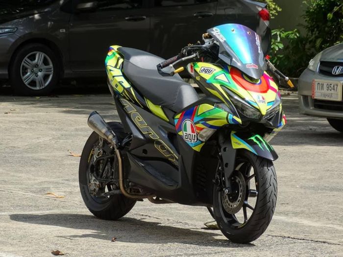 Tidak Cuma Sporty Modifikasi Yamaha Aerox  Ini Punya 