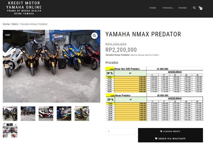 rame nih kredit motor yamaha nmax predator harga rame nih kredit motor yamaha nmax predator harga