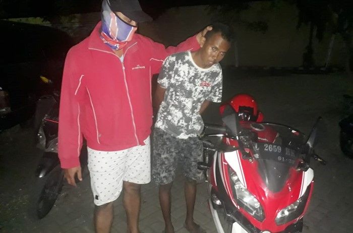 Pelaku maling motor Kawasaki Ninja 250 FI dibekuk di Probolinggo