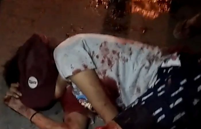Salah satu anggota geng motor yang ketangkep warga