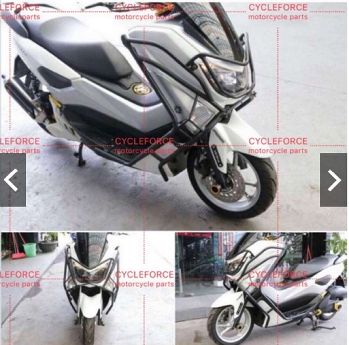 Tampak samping Yamaha NMAX pakai crash guar