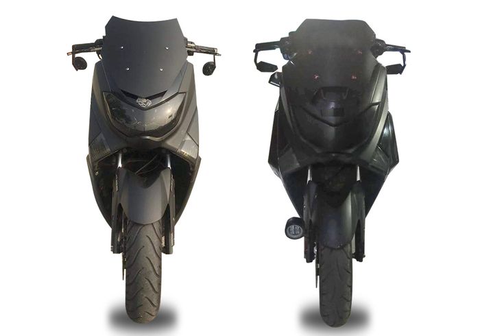 Modifikasi Yamaha Nmax Edisi Night Rider Hitam Doff Yang Bikin Sangar Dan Winshield Runcing Garang Tribun Manado