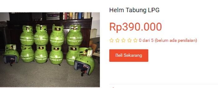 Demam Pengguna Helm  Unik Berbentuk Tabung Gas sampai Teko  