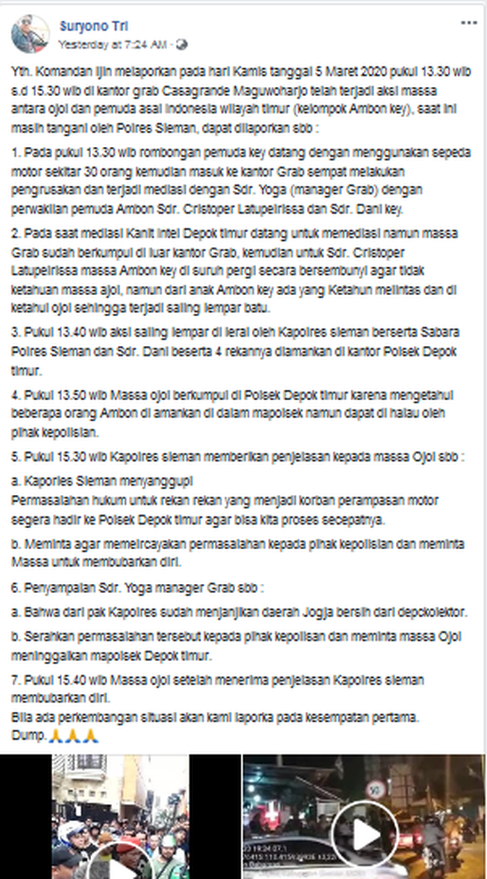 Terungkap Kronologi Lengkap Keributan Antara Debt Collector Dan