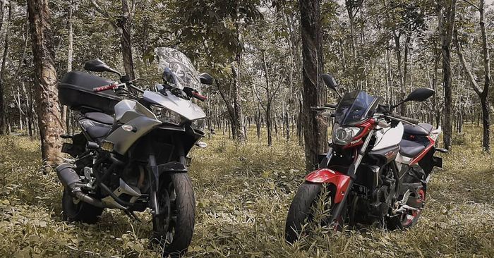 Modifikasi Yamaha R25 bergaya sporty adventure