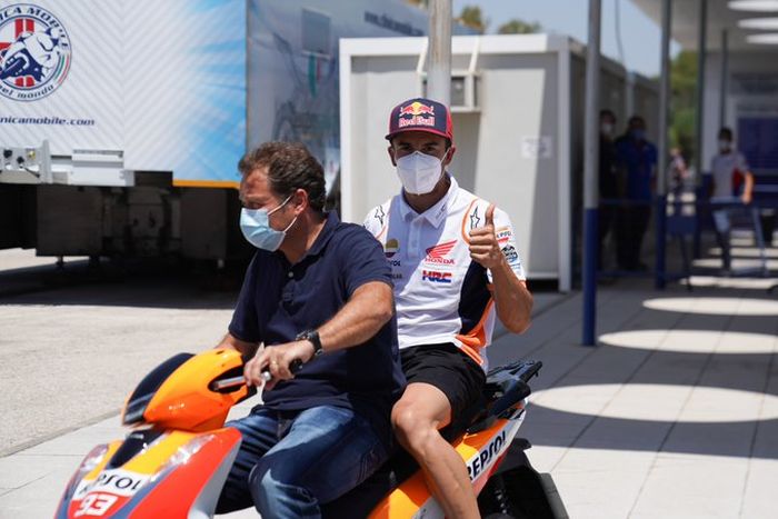 Pembalap Repsol Honda Marc Marquez