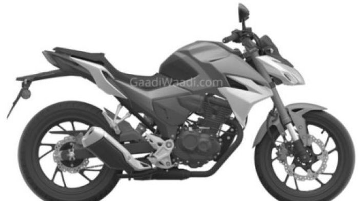 
Gambar paten motor baru Honda yang diduga mirip dengan Honda Tiger