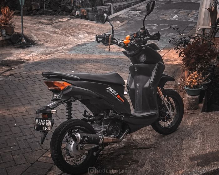 Mini ADV, Modifikasi Honda BeAT Ala Motor Advanture Enak