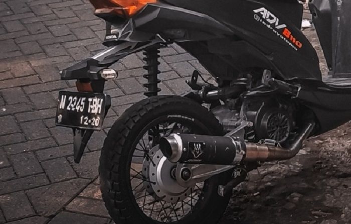 Mini ADV, Modifikasi Honda BeAT Ala Motor Advanture Enak Diajak