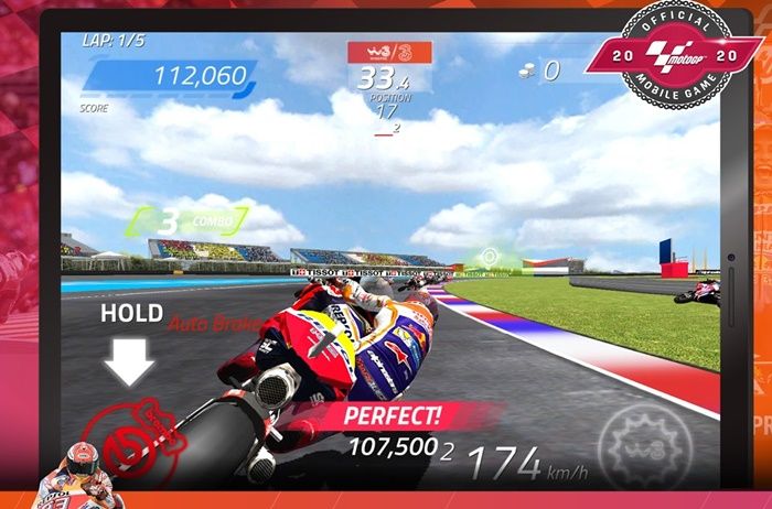 Game MotoGP 2020 di Android punya kontrol simpel