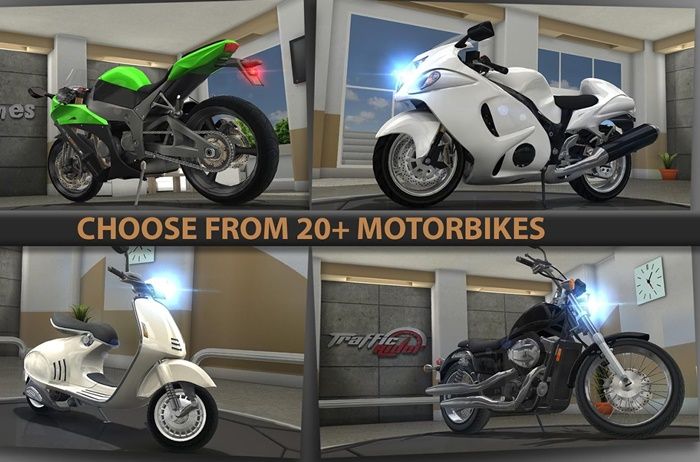 Pilihan motor Traffic Rider sampai 29 unit