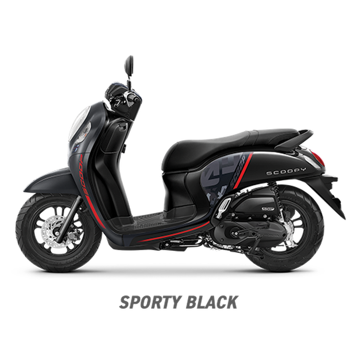 Honda All New Scoopy warna Sporty Black