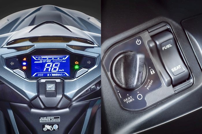 Fitur Honda All New Airblade 150, ada panel instrumen digital sampai keyless.