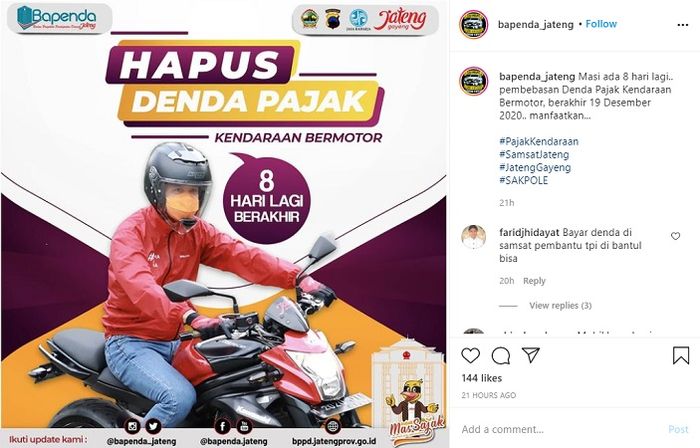 Buruan Diurus Bro Bebas Denda Pajak Motor Cuma Tinggal 8 Hari Lagi Motorplus