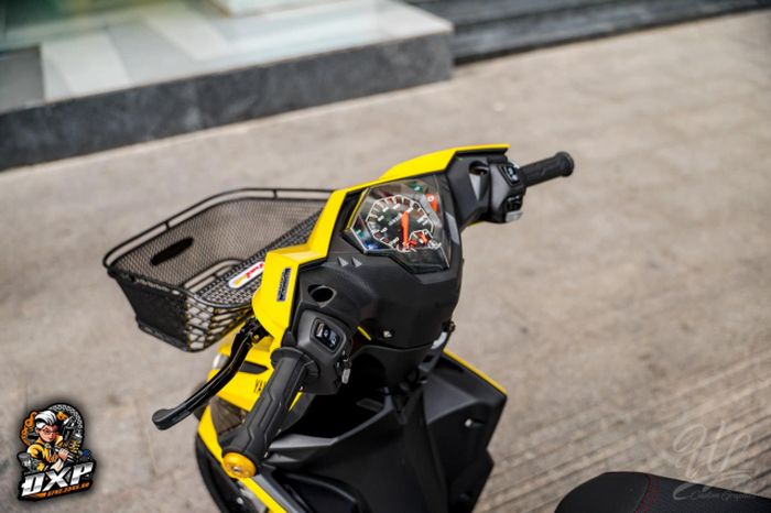 Modifikasi Motor Yamaha Mio M3 Jadi Apik, Bertaburan Part Ciamik