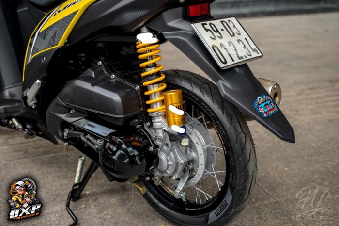 Modifikasi Motor Yamaha Mio M3 Jadi Apik, Bertaburan Part Ciamik