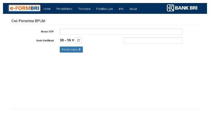 Tinggal masukkan nomor KTP dari eform