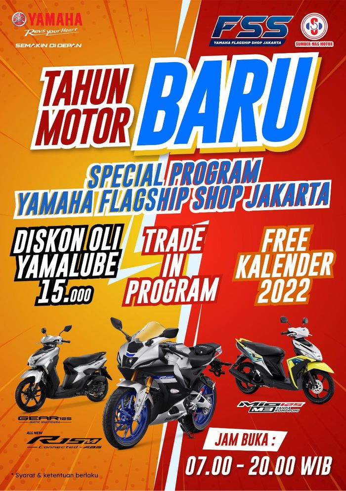 Gaspol, Yamaha Flagship Shop Jakarta Kasih Program Dan Diskon Menarik ...