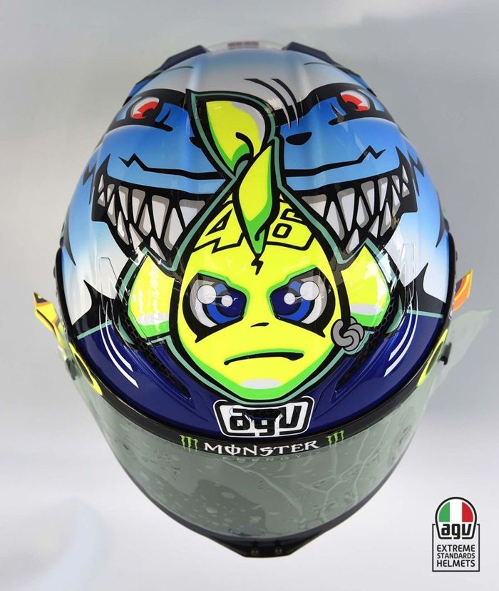 Ini 7 Desain Unik Helm AGV Pistanya Valentino Rossi yang di Desain Oleh  Aldo Drudi - MotorPlus-Online.com