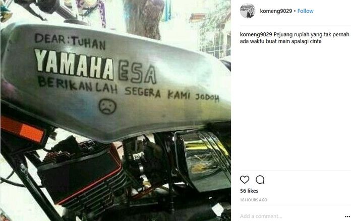 Viral Pemilik Yamaha Rx King Curhat Dan Berdoa Di Tangki