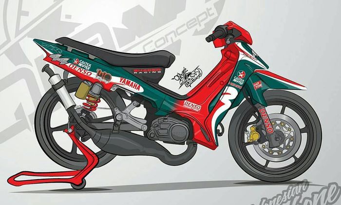 Yamaha FIZ R andalan Harlan Fadhillah saat bergabung di tim Shaker Racing