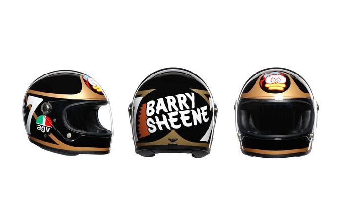 agv t2 barry sheene replica helmet