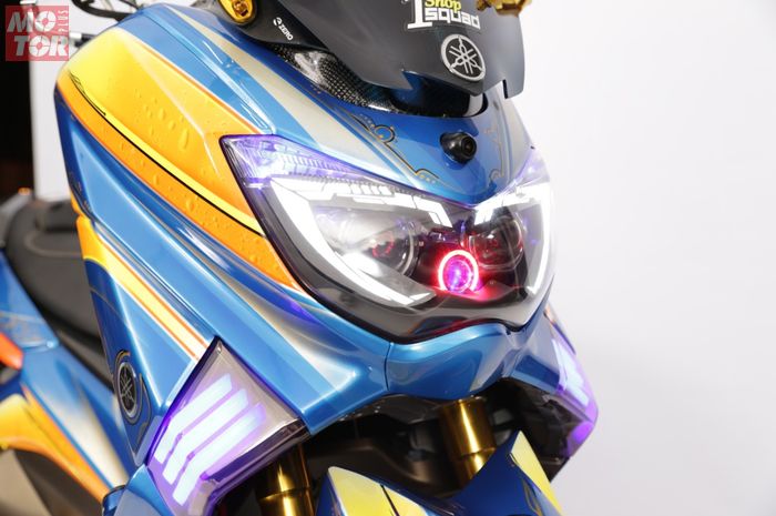 Canggih, Modifikasi Motor Yamaha NMAX Pakai Kamera Depan dan Belakang