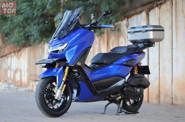 Modifikasi Yamaha All New NMAX, Kelir Biru Sporty Siap Diajak Touring