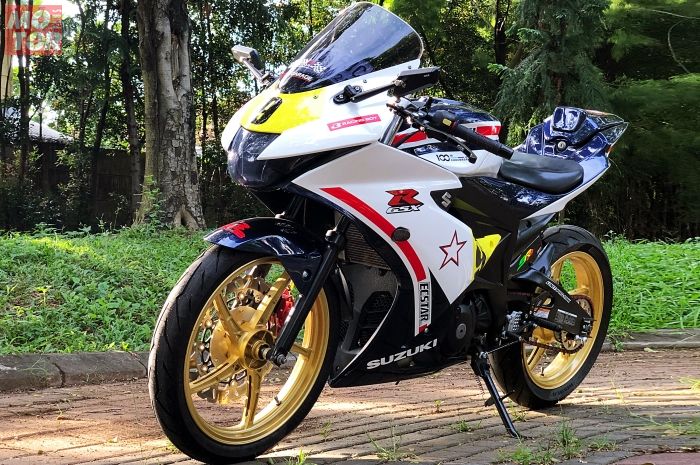 Jarang Nih Suzuki GSX-R150 Modifikasi, Pakai Pelek Spek Ninja 150