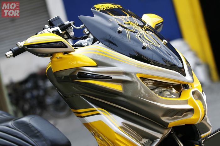 Modifikasi Yamaha NMAX Tema "Bumblebee", Begini Penampakannya