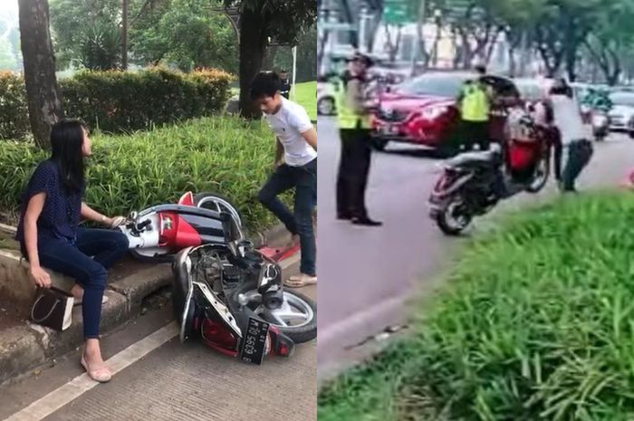 Walah Ternyata Motor  Honda Scoopy  yang  Dirusak Bodong 