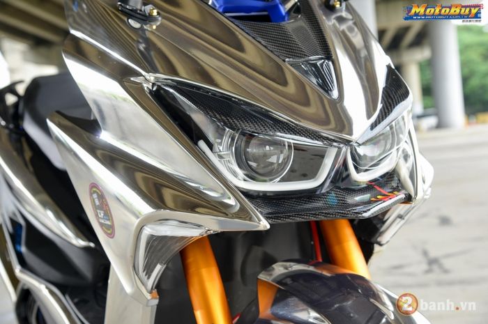 Macho Abis Yamaha Aerox Cangkok Lampu DRL Yang Bisa Ganti 