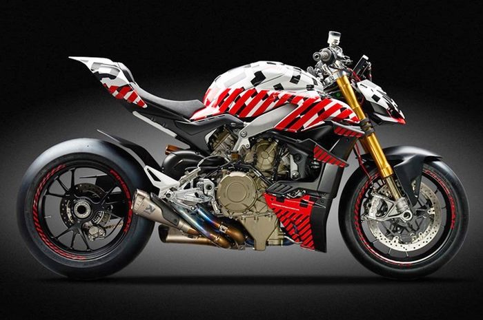 Prototipe Ducati Streetfighter V4 Motor Naked Bike Tercepat