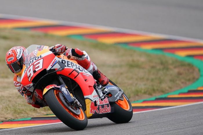 Tegang, Marc Marquez Raih Pole Position MotoGP Jerman 2019, Valentino ...