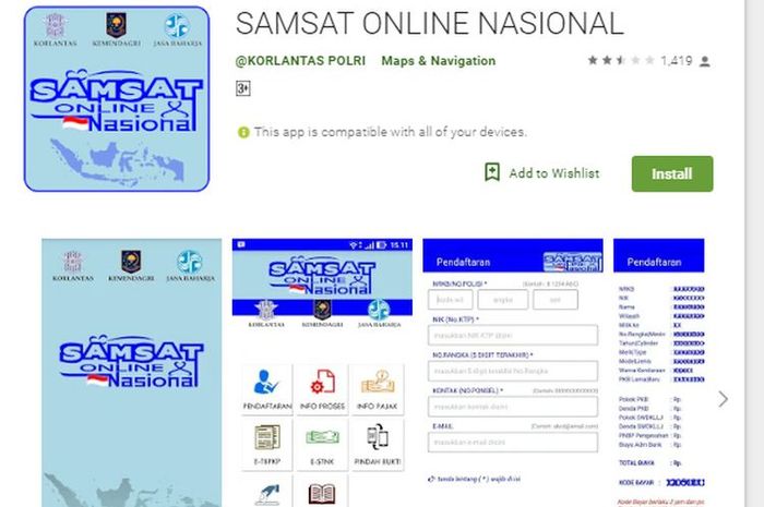 Pakai Aplikasi Samsat Online Nasional Bayar Pajak Lebih Mudah Ini
