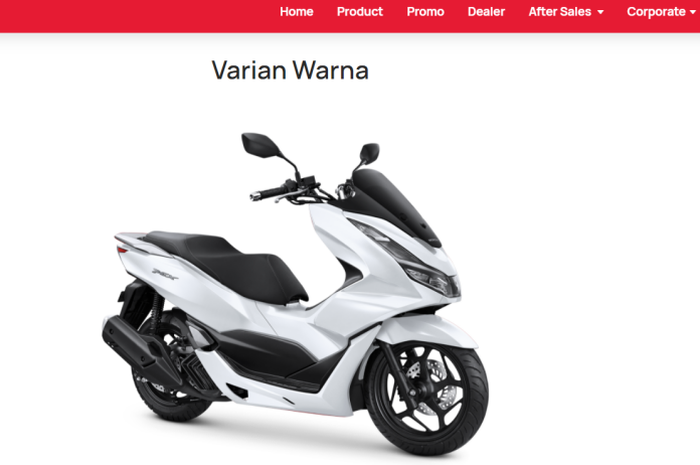 Bocor Motor Honda PCX 160 2021 di Website AHM, Ada 2 ...