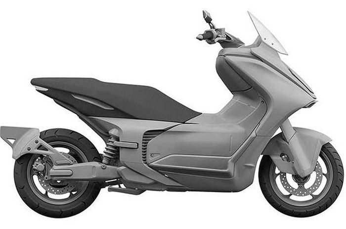 Gambar renderan motor matic baru Yamaha E01 
