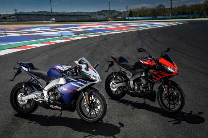 Aprilia luncurkan dua motor sport baru, desain keren tapi pakai mesin 125 cc.