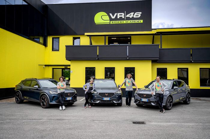 Wuih, tim VR46 milik Valentino Rossi dapat sponsor baru, yaitu pabrikan mobil sport asal Spanyol, Cupra.