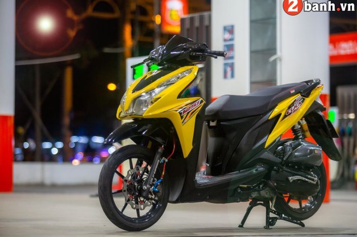 Modifikasi Honda Vario Techno 125, Kaki-Kaki Mantap Plus Bodi Kinclong