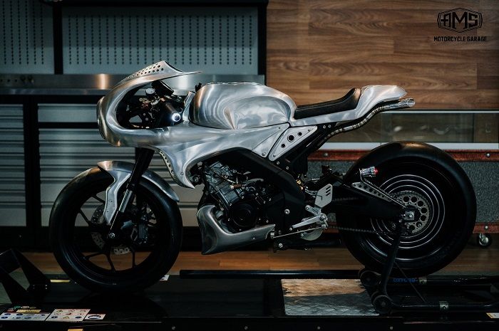 4 Modifications of Yamaha XSR 155 A la Builder in Bali, the concept is amazing