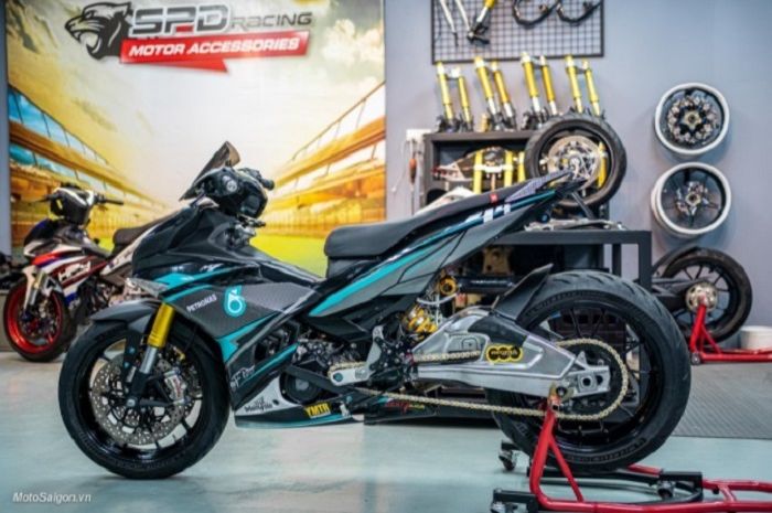 Modifikasi Yamaha Mx King Petronas Full Hedon Swingarm Bikin Melongo Motorplus