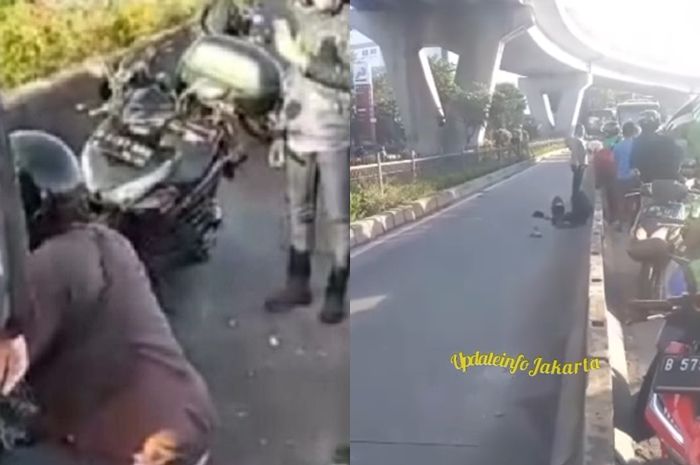 Kecelakaan Mobil Vs Motor Di Flyover Pesing Sampai Terlempar Jadi ...