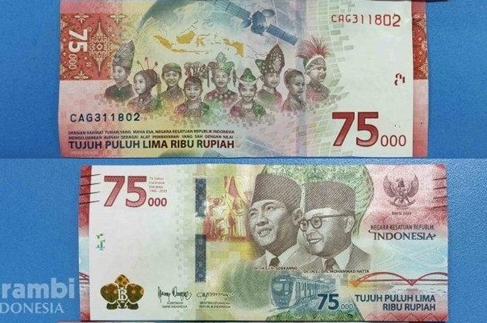 Nyatakan nilai duit untuk negara indonesia